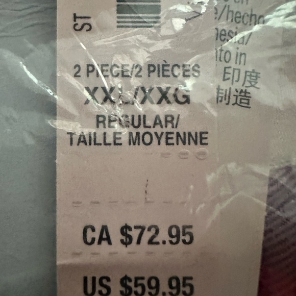 New Victoria Secret Flannel Set Pajama - Picture 3 of 4